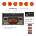 thumbnail image 5 of Fireplace, 60 Inch Electric Fireplace Heater with Door Sensor, Electric Fireplace Entertainment Center, Modern and Traditional Farmhouse Style Fireplace Heater, Dark Rustic Oak, 5 of 9