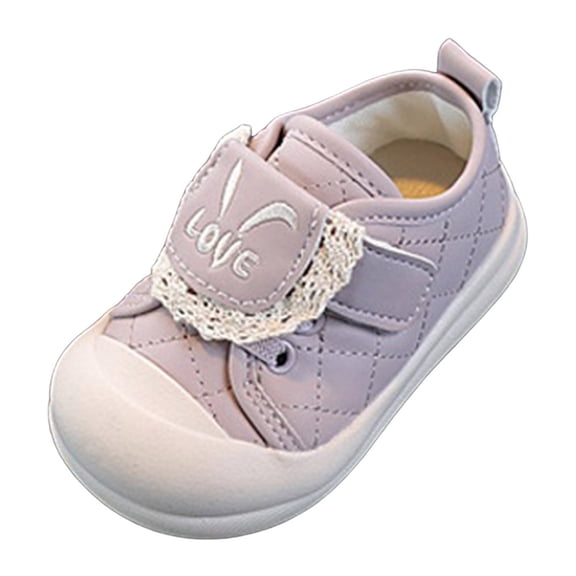 Zanarzt Newborn Shoes for Girls Baby Shoes Boy Girl First Walking Shoe Infant Crib Breathable Sneakers Lightweight Barefoot Shoes for Babies Purple,US 3.5