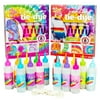 Just My Style 2-in-1 Tie-Dye Kits by Horizon Group USA, Radical Rainbow & Neon Glow, DIY Tie Dye Kit, Includes 16 Dyes, Bottles, Rubber Bands, Protective Gloves, Illustrated Instructions