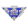 thumbnail image 2 of Gytml Happy Birthday Dog Bandana, Soft Cotton Pet Triangle Scarf, Adjustable Tie Design Festive Pet Birthday Bandana For Dogs, Cats & Birthday Celebrations Pink-43*63, 2 of 3