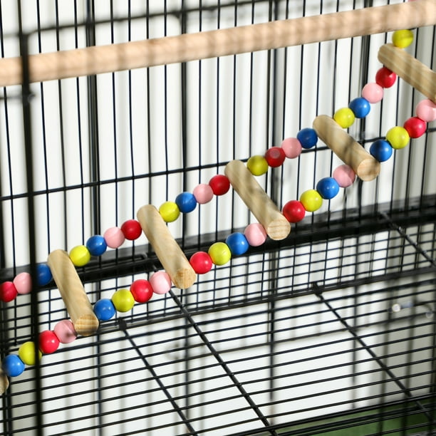 PawHut Cage à oiseaux sur pieds roulettes avec 4 mangeoires et 3 perchoirs  79 x 49 x 133 cm noir
