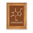 thumbnail image 1 of Chemical Molecular Structure chocolate Escritorio Marco de fotos de madera Pantalla Imagen Arte Pintura Múltiples conjuntos, 1 of 4