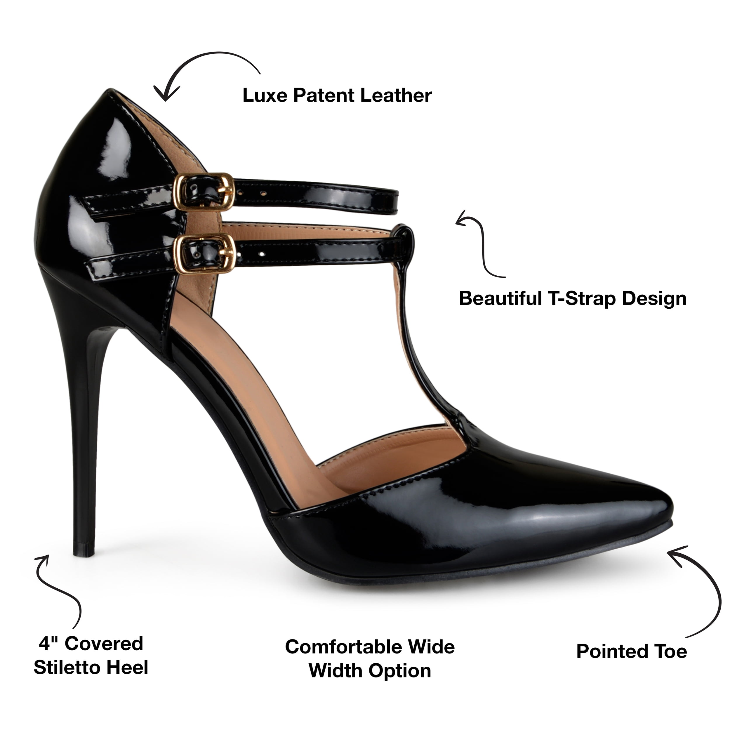 Journee Womens Tru Pointed Toe High Stiletto Pumps, Widths Available