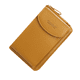 thumbnail image 3 of Cartera de cuero Bolso de hombro de cuero de PU Monedero Bolso bandolera Monedero Bolsa de almacenamiento de tarjetas de dinero, Marrón Inevent AP001028-09, 3 of 7