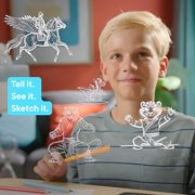 smART Sketcher AI Projector, AI-Powered Drawing Projector for Kids, Educational Arts & Crafts Toy with Image Generation, Birthday Gift Ages 10+