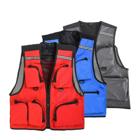 Fly Fishing Vest Mesh Multi-Pocket Vests Breathable Outdoor Sport Photography Jacket Quick Dry Fisherman (Best Fly Fishing Jacket)