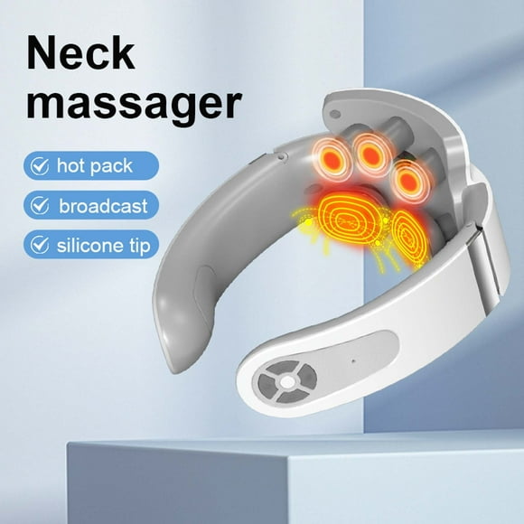 TopLLC Massage Equipment Intelligent Charging Vibration Massage Cervical Spine Instrument Micro Current Heating Neck Protector Neck Shoulder Neck massager