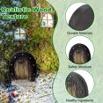 thumbnail image 2 of Uxcell 1-Pack Puerta de Hadas, 1.18 x 0.59 x 1.42" Accesorios de Decoración de Jardín de Puerta Miniatura Pentagonal de Plástico [Estilo 2], 2 of 7