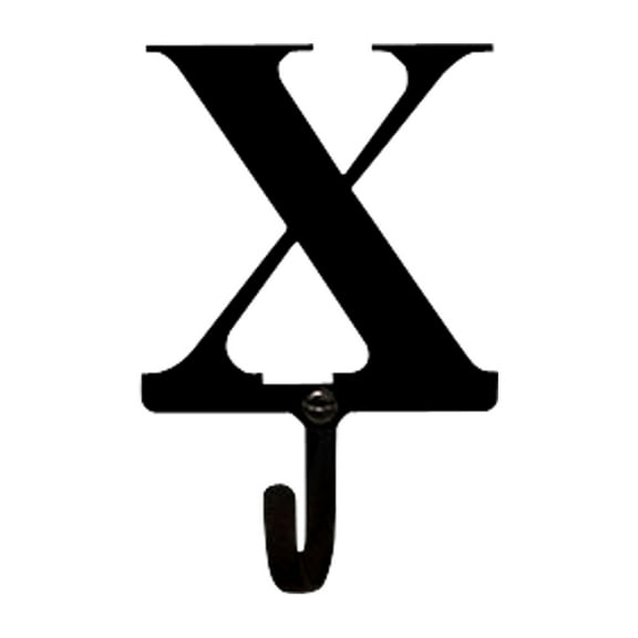 Home Indoor Modern Decorative Black Letter X - Wall Hook Small