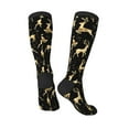 thumbnail image 4 of Balery Christmas Gold Deers Fun Novelty Socks Men'S Women'S Crew Socks Funny Crazy Novelty Socks Quirky And Cool Socks, 4 of 9