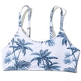 thumbnail image 3 of OGLCCG Girls Swimsuit 4 Piece Bathing Suit Summer Hawaiian Print Bikini Set with Short Sleeve Tops and Sheer Mesh Cover Up Skirt 8-13 Years, 3 of 6