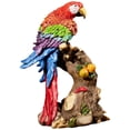 thumbnail image 3 of Almencla Parrot Statue Art Crafts Animal Sculptur for Entrance Desk Table Centerpiece 22cmx30cm, 3 of 8