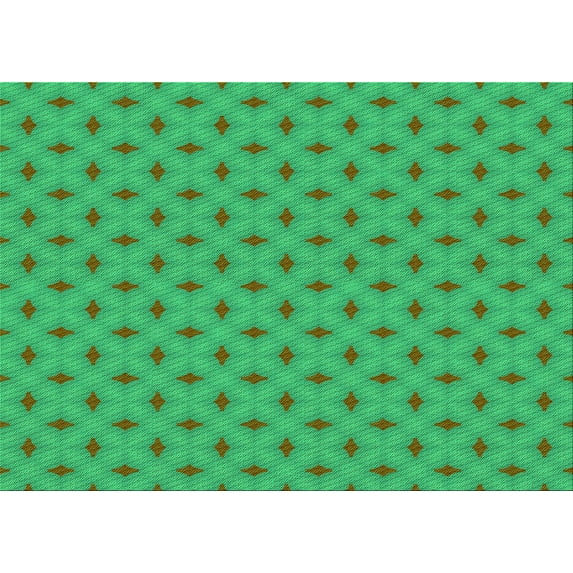 Ahgly Company Indoor Rectangle Patterned SpringGreen Area Rugs, 7' x 9'