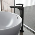 thumbnail image 5 of Sublime Single Hole, Single-Handle, High Arc Bathroom Faucet in Matte Black, 5 of 12