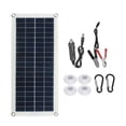 thumbnail image 1 of Yeacher Portable Solar Panel 18V 20W Dual USB Charging Port + DC5521 Battery Clamp Interface, 1 of 8