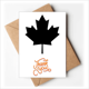 thumbnail image 1 of La hoja de arce rojo Canadá país cultura símbolo Nota en blanco del sobre de la tarjeta de agradecimiento, 1 of 4