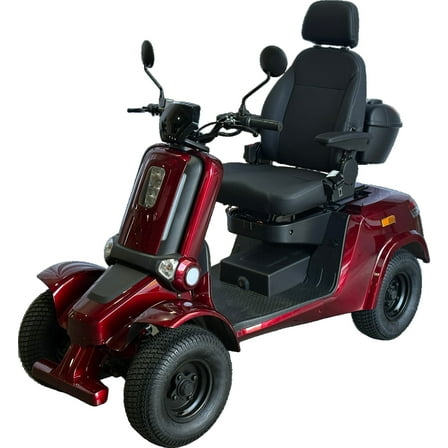 Heavy Duty 4 Wheel Mobility Scooters for Seniors & Adults Red