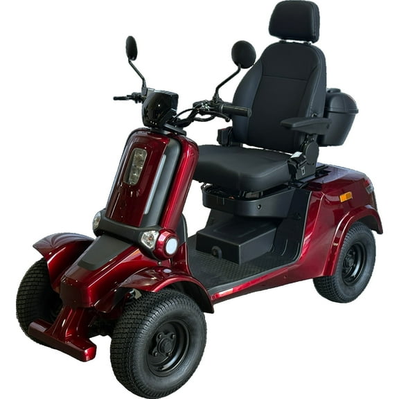 Heavy Duty 4 Wheel Mobility Scooters for Seniors & Adults Red