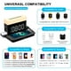 thumbnail image 3 of 6 in 1 Wireless Charging Station with LED Night Light Digital Alarm Clock 18W Fast Charging Compatible for iPhone 13 12 11 Pro SE XS XR X 8Plus 8 Samsung Galaxy iWatch, 3 of 7