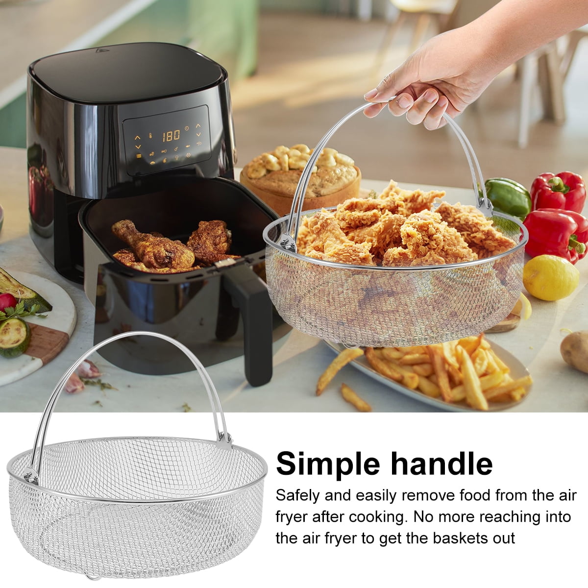 Replacement air fryer basket for instant pot online