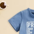 thumbnail image 6 of Baby Boy Summer Clothes 2 Piece Outfit Letter Print Short Sleeve Top Comfy Solid Shorts Set Kaprioy Toddler Outfits for Boys, 6 of 6