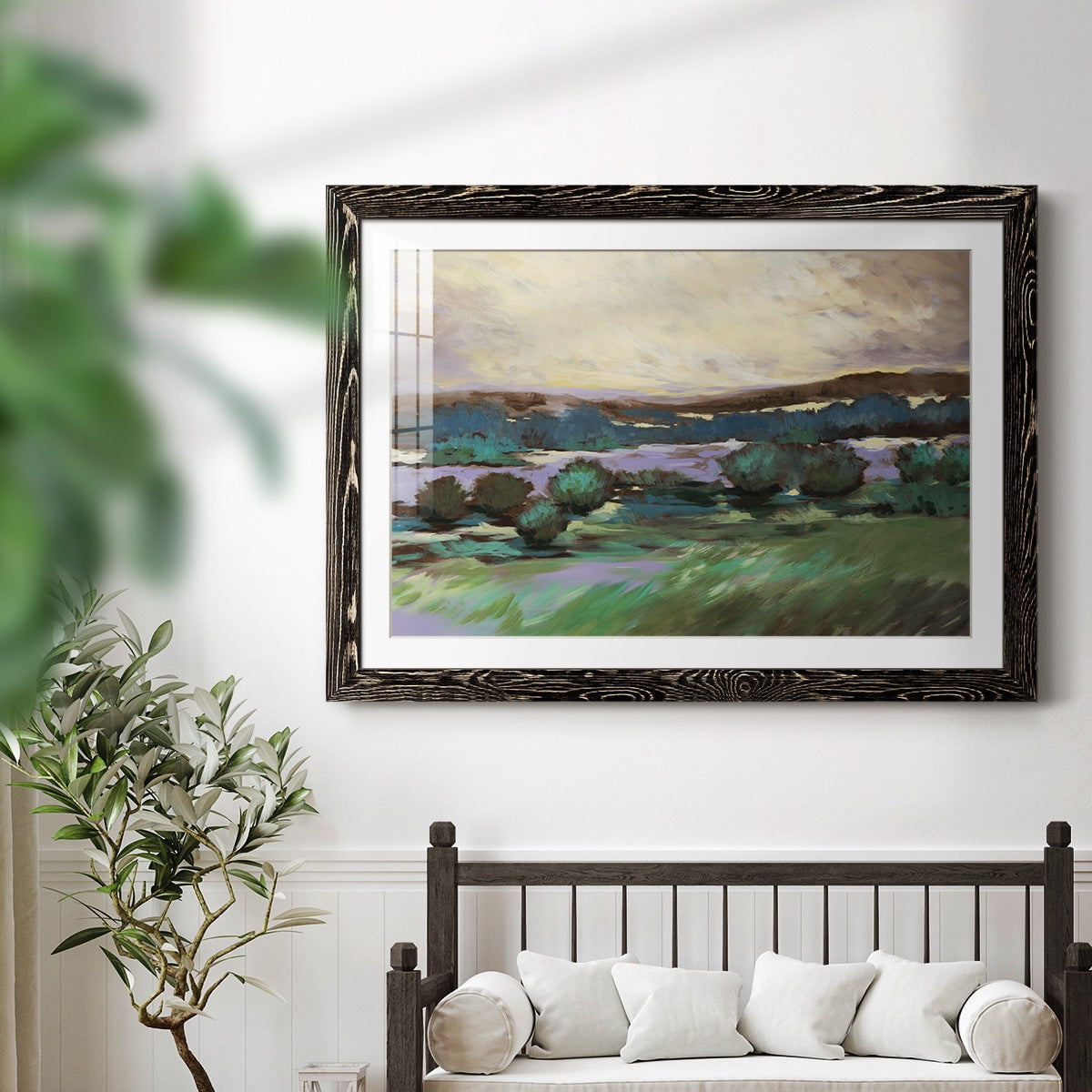 Sunny Desert Floor-Premium Framed Print - Ready to Hang