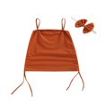 thumbnail image 1 of OUSITAID Bébé Robe Bandeau Ensembles de Couleur Unie Jupe Noeud Noeud Coiffe, 1 of 6