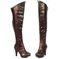 thumbnail image 2 of Ellie Shoe E-414-WONDER 4 Inch Women Thigh High Boot 8 / DarkRed, 2 of 2