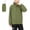 Army Green, variant on Packable Rain Coat for Men, Waterproof Hiking Windbreaker Jacket with Hood, Adjustable Cuffs, Multiple Zipper Pockets(Army Green,S)