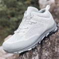 thumbnail image 7 of NOKIO Men Knit Walking Sneakers Breathable Wide Toe Athlet𝗂c Shoes with Adjustable Elastic Strap, Non-S𝗅ip Durab𝗅e Hiking Shoes Summer Lightweight Running Shoes for Back to College, 7 of 7