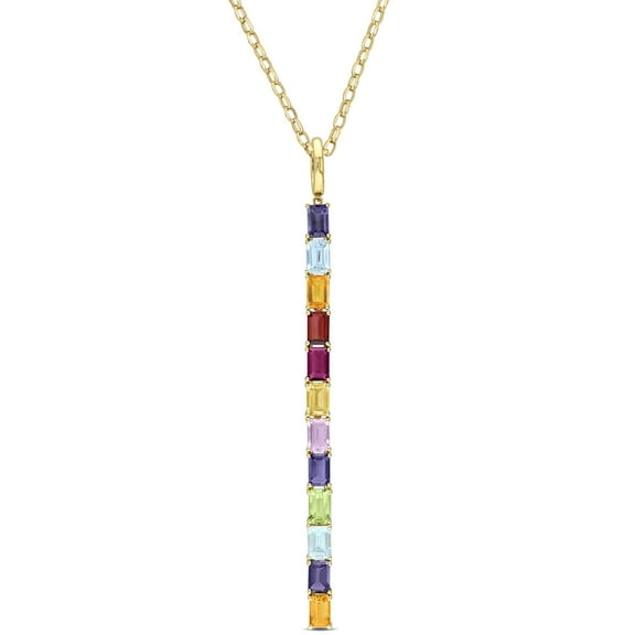 Everly Women's 5.75CT TGW Multigem 10k Yellow Gold Pendant