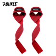 thumbnail image 2 of AOLIKES-muñequeras para levantamiento de pesas, correas de muñeca para entrenamiento de fuerza, ajustables, antideslizantes, para gimnasio, 1 par, 2 of 4