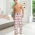 thumbnail image 4 of PISONIC Funny Mens Pajama Pants Lounge Men's Pajama Bottoms Soft Sleep Pants With Pockets Drawstring, 4 of 7