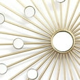thumbnail image 2 of Ember Interiors 24 Inch Gold Sunburst Sparkle Wall Mirror, 2 of 5