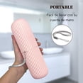 thumbnail image 2 of 1 Pcs Travel Case for Toothbrush, Toothpaste and Makeup Brushes, Toothbrush holders travel. Portable Holder for Home, School, Camping and Bathroom, 2 of 6