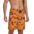 thumbnail image 2 of Wukai Mushroom Men’s Short Pajama Pants With Pockets Soft Sleep Pj Shorts for Men-4X-Large, 2 of 6