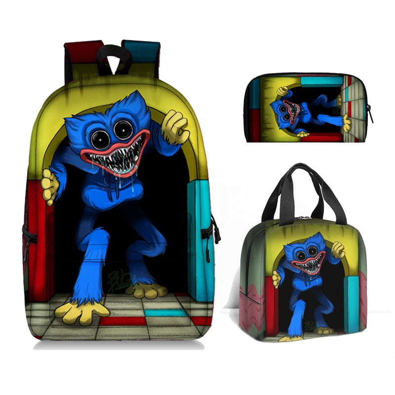 Luggage & Travel Gear huggy wuggy plush Backpack Teen Boys School Book