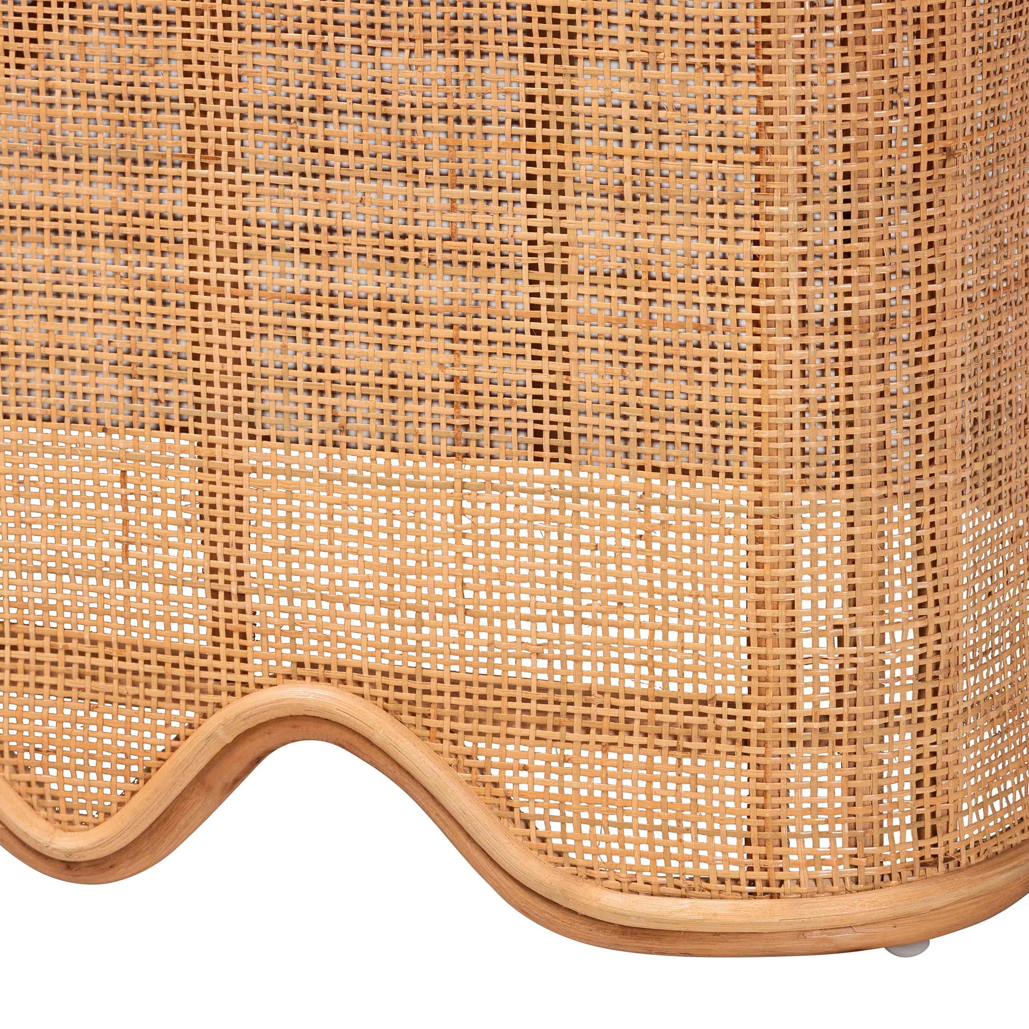 bali & pari Rivka Boho Storage Bench, Light Honey