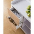 thumbnail image 3 of Smart Home Furniture 2-Shelf Contemporary Wood Shoe Bench in White/Natural, 3 of 3