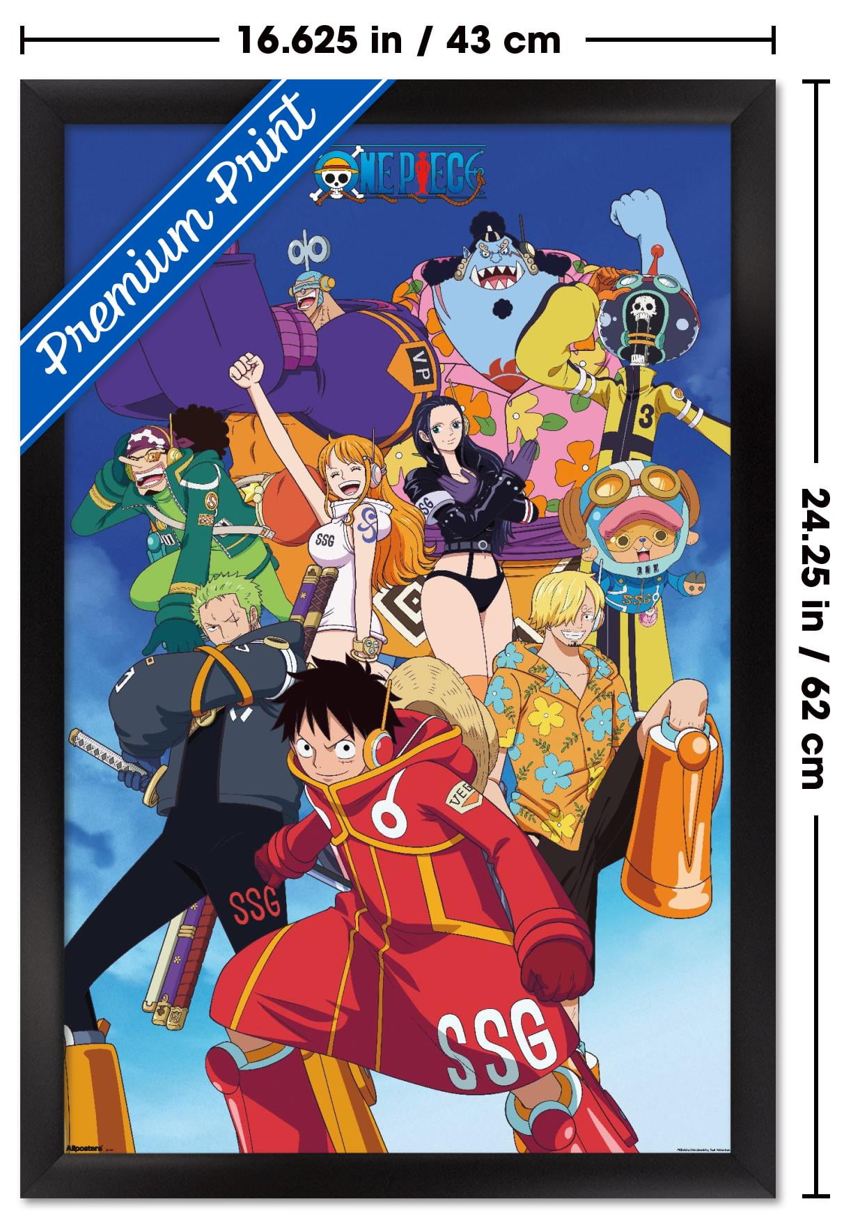 One Piece: Egghead Arc - Voyage 2 Group Wall Poster, 14.725" x 22.375" Framed