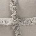 thumbnail image 3 of Baxton Studio Alfro Grey Handwoven Cotton Fringe Pouf Ottoman, 3 of 6