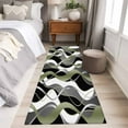 thumbnail image 5 of Sage Green Stripe 2'x6' Runner Rug, Grey White Geometric Modern Abstract Washable Non-Slip Area Rugs for Hallway Kitchen Floor Bedroom Entryway, Laundry Carpet Decoration Indoor Mat, 5 of 9