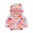 thumbnail image 1 of Boy‘s Cartoon Lightweight Wind Zip Hooded Jackets Windbreakers Cute Dust Coats 2T-7 Years, 1 of 9