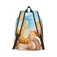 thumbnail image 3 of Balery Beach Starfish Shell Vintage Canvas Backpack for Men and Women - Large Capacity, Durable Travel Laptop Bag for School, Work, Hiking, and Outdoor Activities, 3 of 7