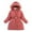 Watermelon Red, variant on YOUYEDIAN Girl Winter Dress Coats Hooded Fleece Jacket Warm Outwear Waterproof Heavy Parka Black 9-10 Years