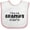 White and Pink, variant on Inktastic I Love My Gramps with Hearts Boys or Girls Baby Bib