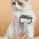 thumbnail image 1 of Peine de doble cara para anudar mascotas | Peine para depilación y antipulgas para perros y gatos | Mango ergonómico para un cepillado sin enredos | Verde o gris, 1 of 6