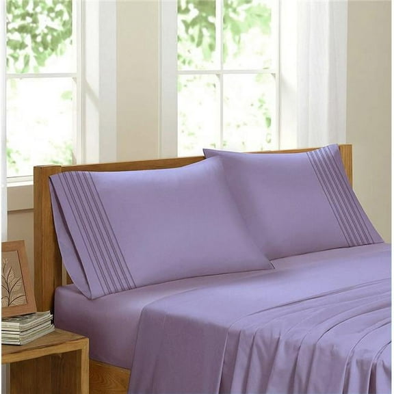 Egyptian Comfort Sateen Sheet Set, Mauve - King