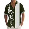 thumbnail image 2 of Mens Button Down Vacation Shirts Short Sleeve Print Buttons Up Summer Beach Hawaiian Cuban Shirt, 2 of 5