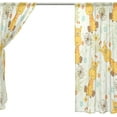 thumbnail image 4 of Coolnut Sheer Curtains, 2 PCS Cartoon Giraffe Gauze Door and Window Voile Curtain Panels for Bedroom Living Room, 55"x84", 4 of 4